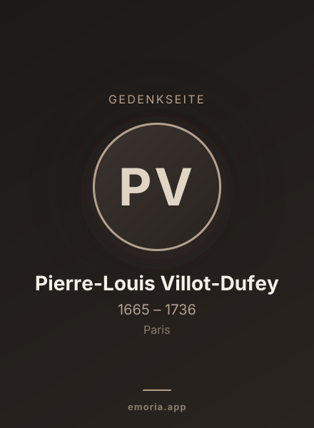 Gedenkportrait von Pierre-Louis Villot-Dufey