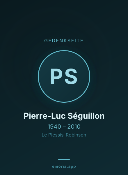 Gedenkportrait von Pierre-Luc Séguillon
