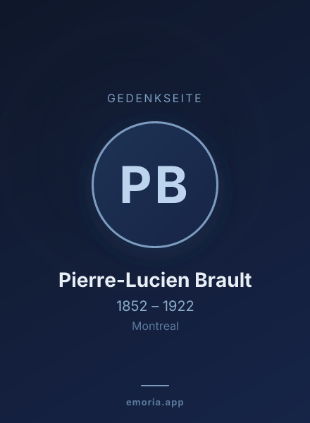 Gedenkportrait von Pierre-Lucien Brault