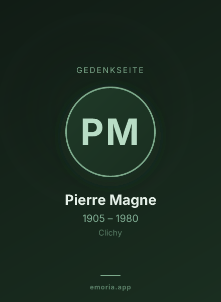 Gedenkportrait von Pierre Magne