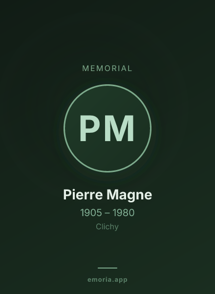 Memorial portrait of Pierre Magne