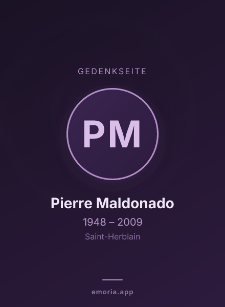 Gedenkportrait von Pierre Maldonado