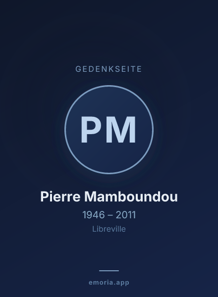 Gedenkportrait von Pierre Mamboundou