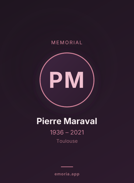 Memorial portrait of Pierre Maraval