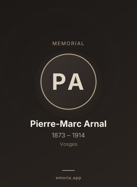 Memorial portrait of Pierre-Marc Arnal