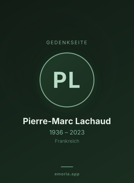 Gedenkportrait von Pierre-Marc Lachaud