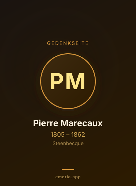 Gedenkportrait von Pierre Marecaux