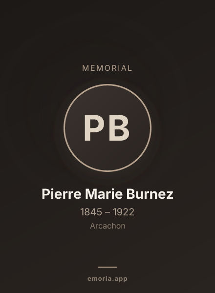 Memorial portrait of Pierre Marie Burnez