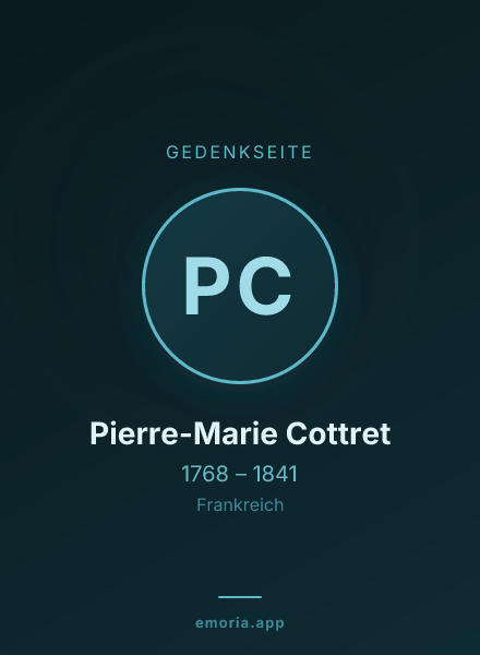 Gedenkportrait von Pierre-Marie Cottret