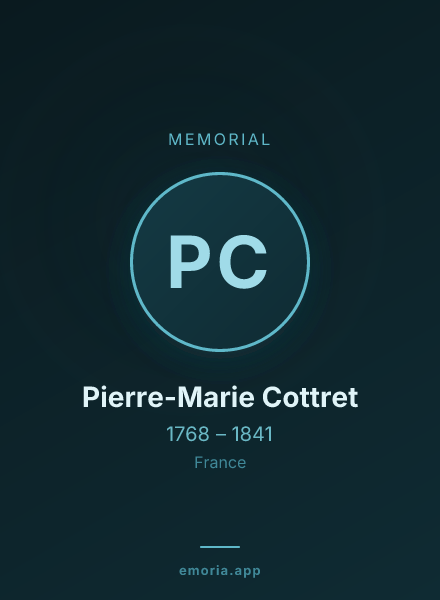 Memorial portrait of Pierre-Marie Cottret
