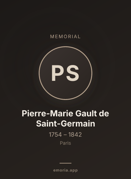 Memorial portrait of Pierre-Marie Gault de Saint-Germain