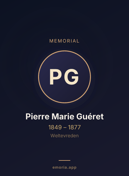 Memorial portrait of Pierre Marie Guéret