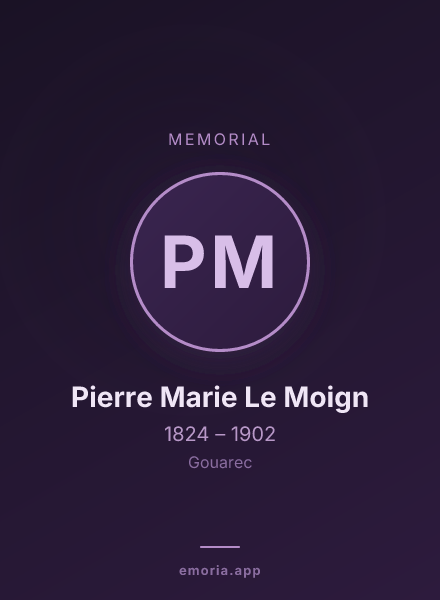 Memorial portrait of Pierre Marie Le Moign