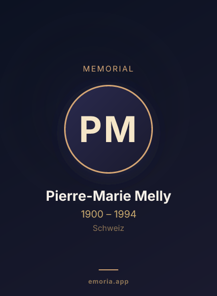 Memorial portrait of Pierre-Marie Melly