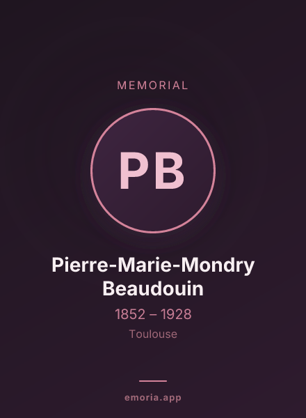 Memorial portrait of Pierre-Marie-Mondry Beaudouin