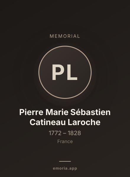 Memorial portrait of Pierre Marie Sébastien Catineau Laroche