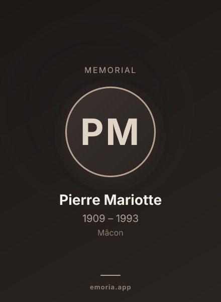 Memorial portrait of Pierre Mariotte