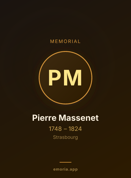 Memorial portrait of Pierre Massenet