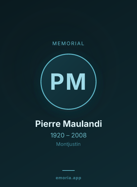 Memorial portrait of Pierre Maulandi
