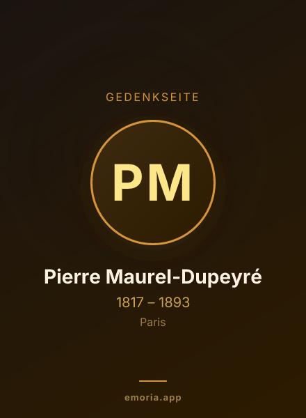 Gedenkportrait von Pierre Maurel-Dupeyré