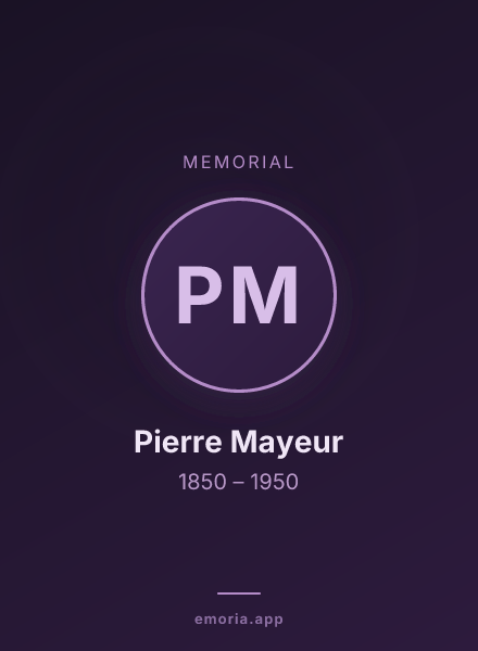 Memorial portrait of Pierre Mayeur