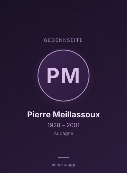 Gedenkportrait von Pierre Meillassoux
