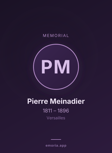 Memorial portrait of Pierre Meinadier