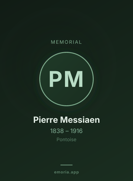 Memorial portrait of Pierre Messiaen