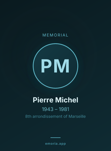 Memorial portrait of Pierre Michel