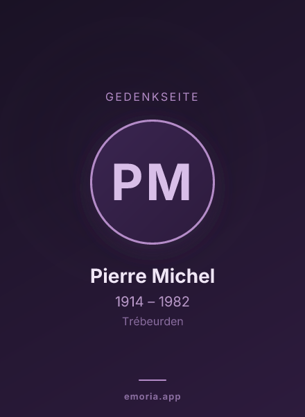 Gedenkportrait von Pierre Michel