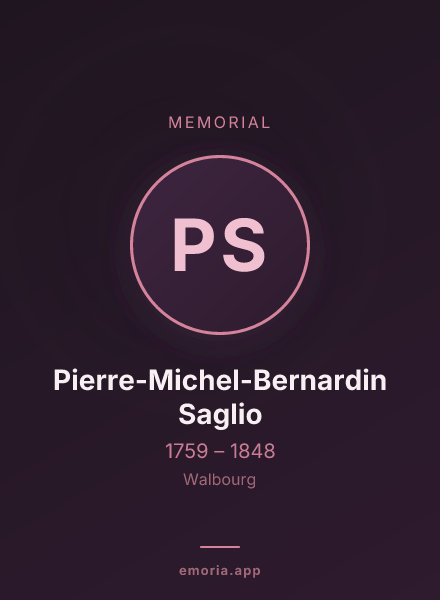Memorial portrait of Pierre-Michel-Bernardin Saglio