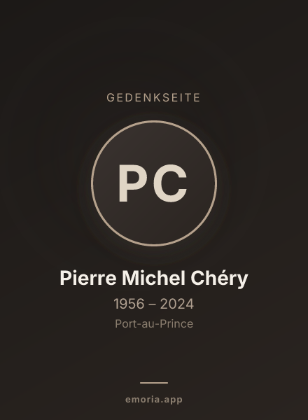Gedenkportrait von Pierre Michel Chéry
