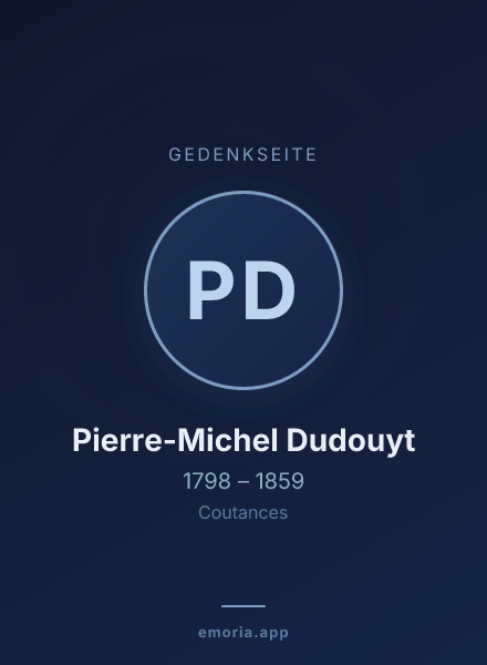 Gedenkportrait von Pierre-Michel Dudouyt