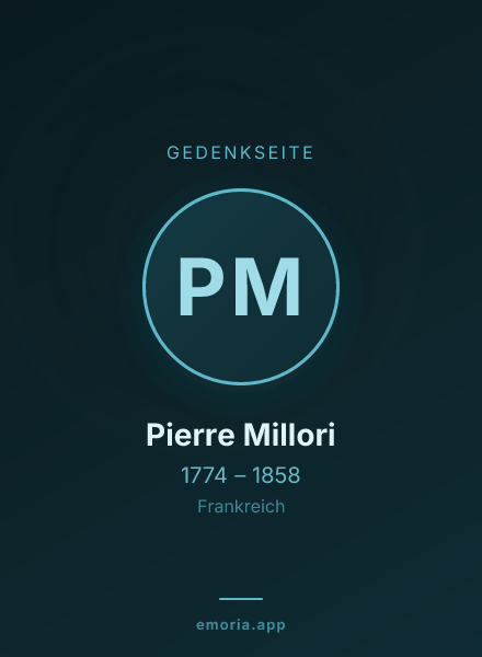 Gedenkportrait von Pierre Millori