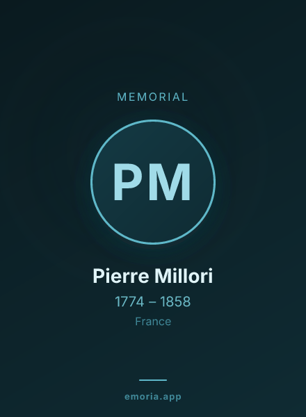 Memorial portrait of Pierre Millori