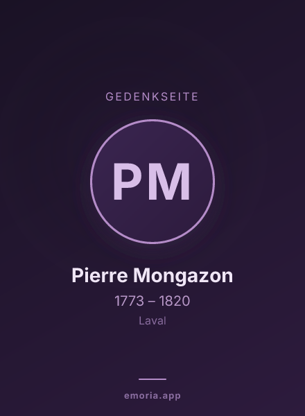 Gedenkportrait von Pierre Mongazon