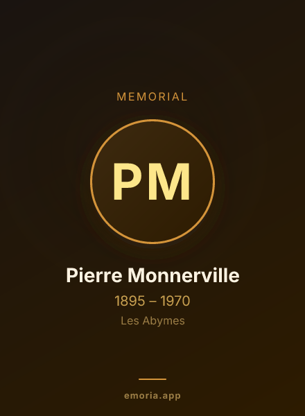 Memorial portrait of Pierre Monnerville