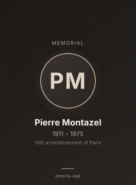 Memorial portrait of Pierre Montazel