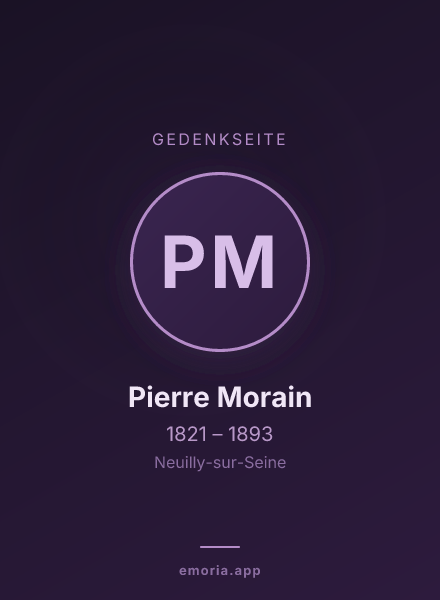 Gedenkportrait von Pierre Morain