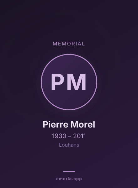 Memorial portrait of Pierre Morel
