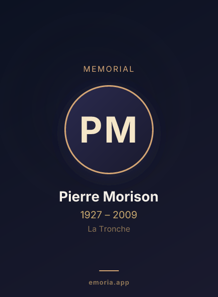 Memorial portrait of Pierre Morison