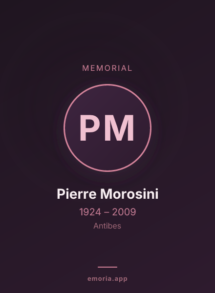 Memorial portrait of Pierre Morosini