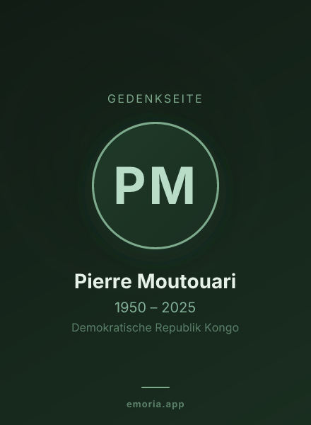 Gedenkportrait von Pierre Moutouari