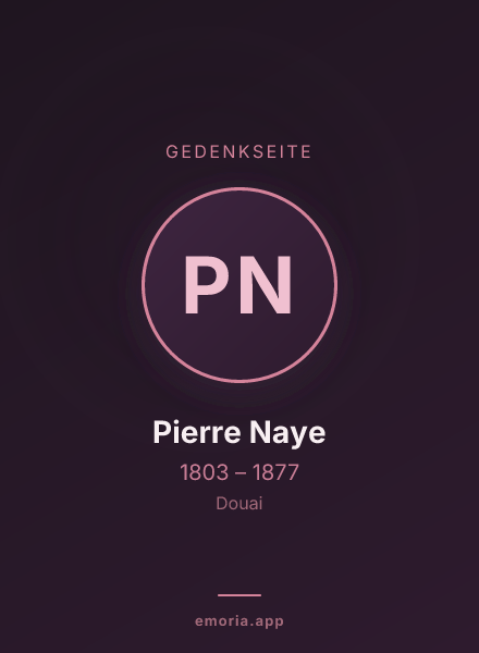 Gedenkportrait von Pierre Naye