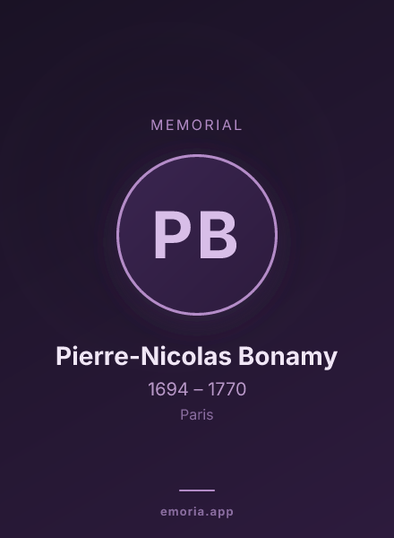 Memorial portrait of Pierre-Nicolas Bonamy