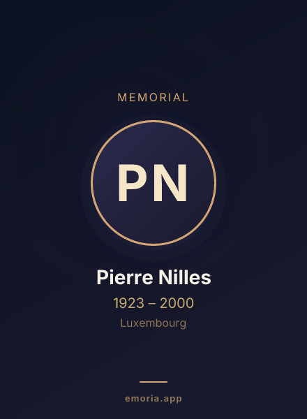 Memorial portrait of Pierre Nilles