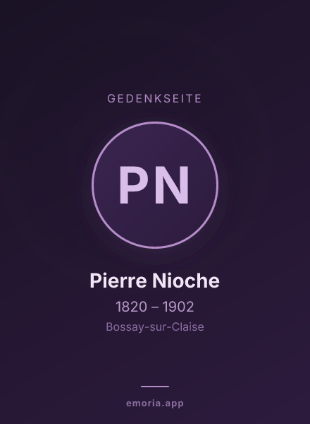Gedenkportrait von Pierre Nioche