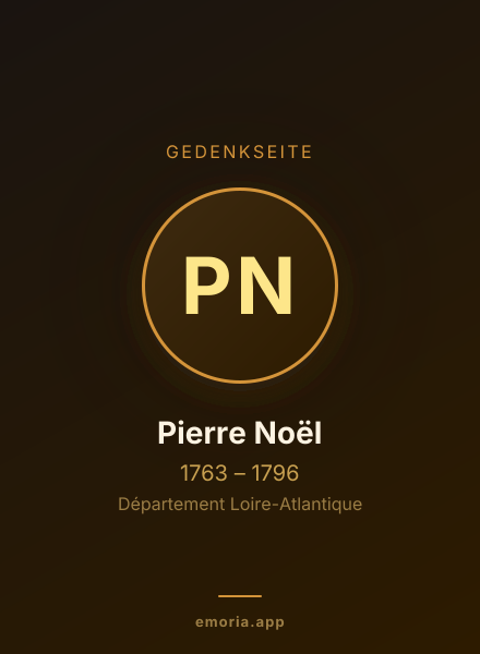 Gedenkportrait von Pierre Noël