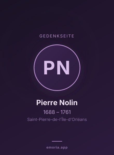 Gedenkportrait von Pierre Nolin