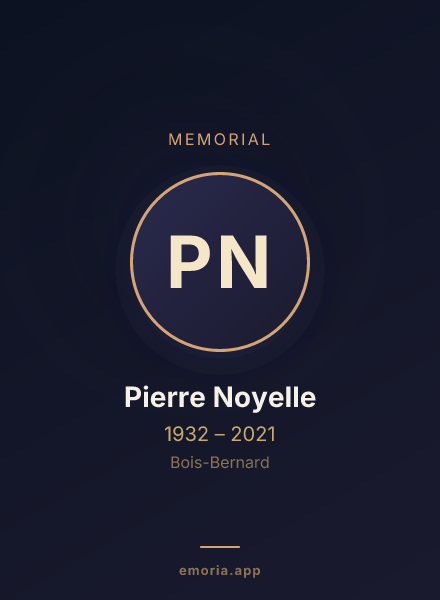 Memorial portrait of Pierre Noyelle